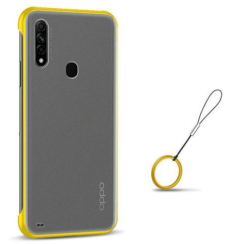 Coque Antichocs Rigide Transparente Crystal Etui Housse H02 pour Oppo A31 Jaune