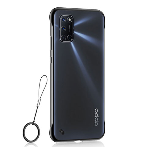 Coque Antichocs Rigide Transparente Crystal Etui Housse H02 pour Oppo A52 Noir