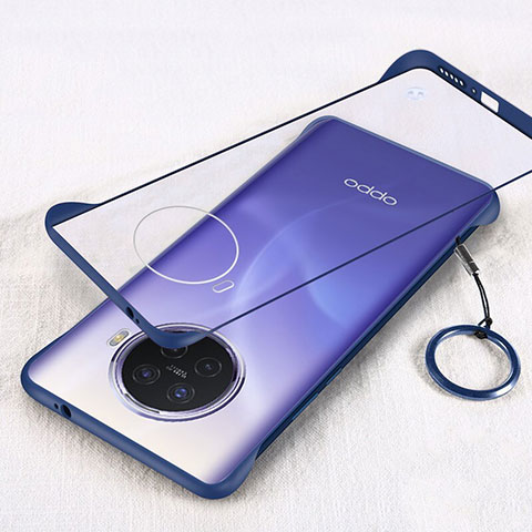 Coque Antichocs Rigide Transparente Crystal Etui Housse H02 pour Oppo Ace2 Bleu