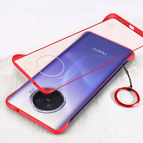 Coque Antichocs Rigide Transparente Crystal Etui Housse H02 pour Oppo Ace2 Rouge