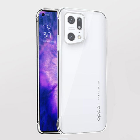 Coque Antichocs Rigide Transparente Crystal Etui Housse H02 pour Oppo Find X5 Pro 5G Clair