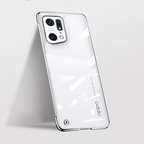 Coque Antichocs Rigide Transparente Crystal Etui Housse H02 pour Oppo Find X5 Pro 5G Noir