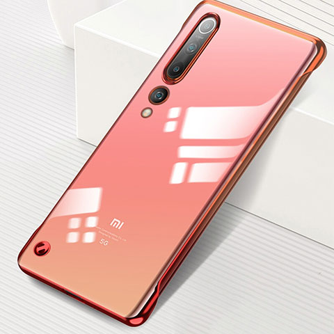 Coque Antichocs Rigide Transparente Crystal Etui Housse H02 pour Xiaomi Mi 10 Rouge