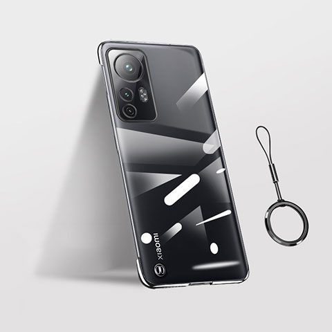 Coque Antichocs Rigide Transparente Crystal Etui Housse H02 pour Xiaomi Mi 12 5G Noir
