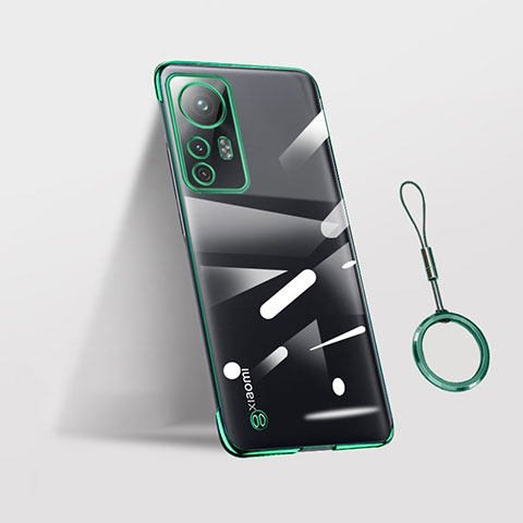 Coque Antichocs Rigide Transparente Crystal Etui Housse H02 pour Xiaomi Mi 12 5G Vert