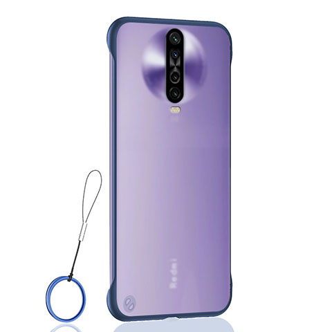 Coque Antichocs Rigide Transparente Crystal Etui Housse H02 pour Xiaomi Redmi K30 4G Bleu