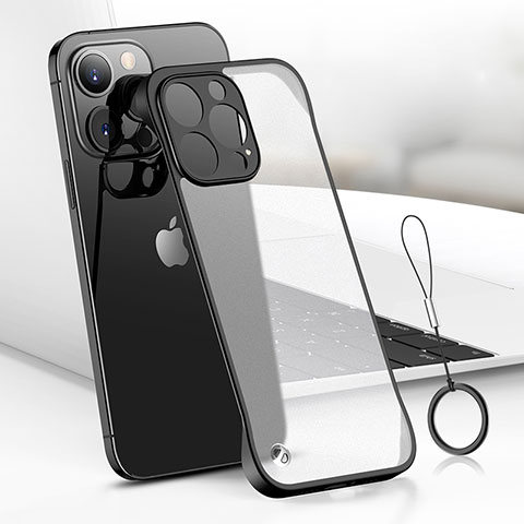 Coque Antichocs Rigide Transparente Crystal Etui Housse H03 pour Apple iPhone 14 Pro Max Noir