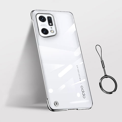 Coque Antichocs Rigide Transparente Crystal Etui Housse H03 pour Oppo Find X5 Pro 5G Noir