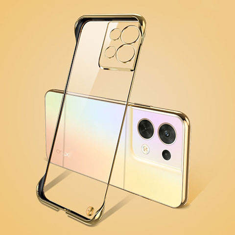 Coque Antichocs Rigide Transparente Crystal Etui Housse H03 pour Oppo Reno8 Pro 5G Or