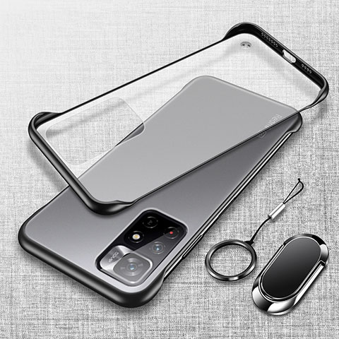 Coque Antichocs Rigide Transparente Crystal Etui Housse H03 pour Xiaomi Poco M4 Pro 5G Noir