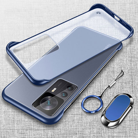 Coque Antichocs Rigide Transparente Crystal Etui Housse H03 pour Xiaomi Redmi K50 Ultra 5G Bleu