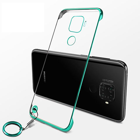 Coque Antichocs Rigide Transparente Crystal Etui Housse H04 pour Huawei Mate 30 Lite Vert