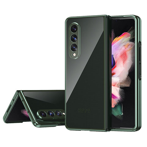 Coque Antichocs Rigide Transparente Crystal Etui Housse H04 pour Samsung Galaxy Z Fold4 5G Vert