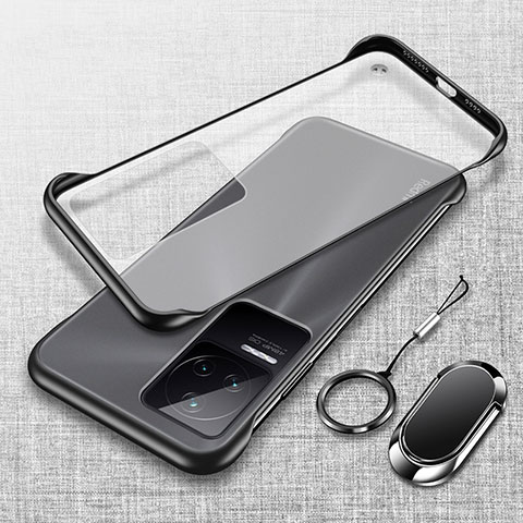 Coque Antichocs Rigide Transparente Crystal Etui Housse H04 pour Xiaomi Redmi K40S 5G Noir