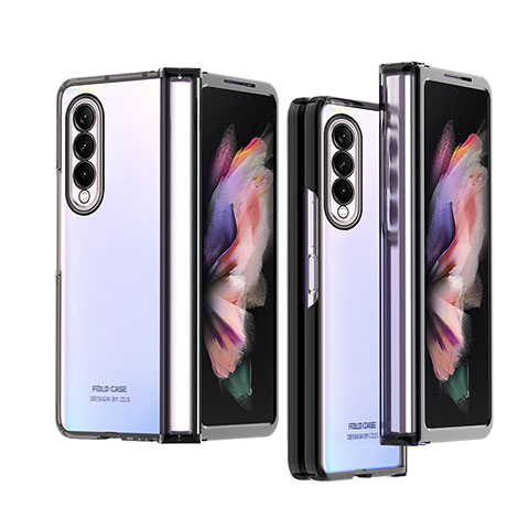 Coque Antichocs Rigide Transparente Crystal Etui Housse H06 pour Samsung Galaxy Z Fold3 5G Noir