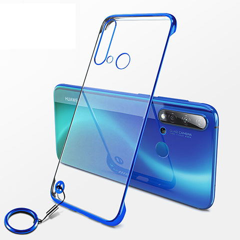 Coque Antichocs Rigide Transparente Crystal Etui Housse K01 pour Huawei P20 Lite (2019) Bleu