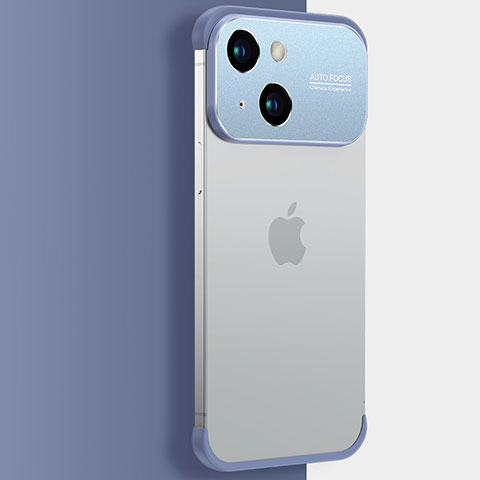 Coque Antichocs Rigide Transparente Crystal Etui Housse QC3 pour Apple iPhone 13 Bleu