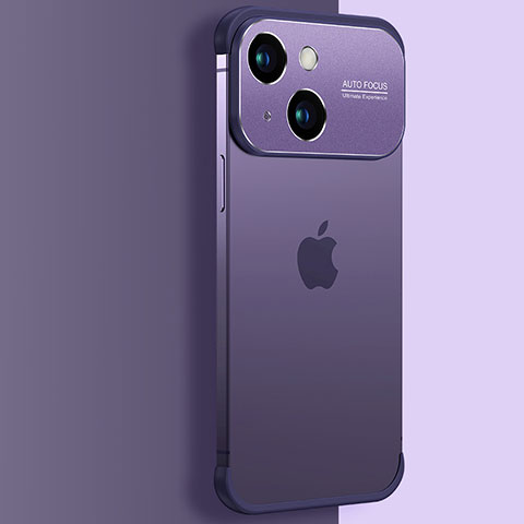 Coque Antichocs Rigide Transparente Crystal Etui Housse QC3 pour Apple iPhone 14 Violet