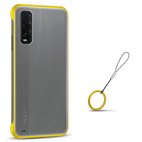 Coque Antichocs Rigide Transparente Crystal Etui Housse S01 pour Oppo Find X2 Jaune