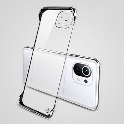 Coque Antichocs Rigide Transparente Crystal Etui Housse S01 pour Xiaomi Mi 11 Lite 5G NE Argent