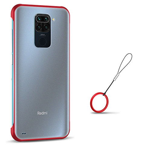 Coque Antichocs Rigide Transparente Crystal Etui Housse S01 pour Xiaomi Redmi 10X 4G Rouge