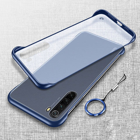 Coque Antichocs Rigide Transparente Crystal Etui Housse S01 pour Xiaomi Redmi Note 8T Bleu