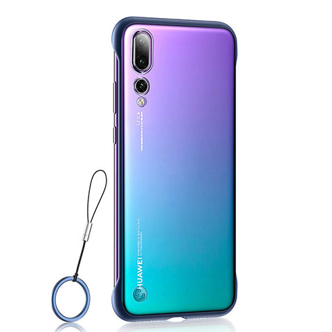 Coque Antichocs Rigide Transparente Crystal Etui Housse S02 pour Huawei P20 Pro Bleu