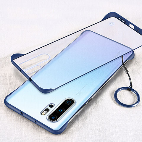 Coque Antichocs Rigide Transparente Crystal Etui Housse S02 pour Huawei P30 Pro Bleu