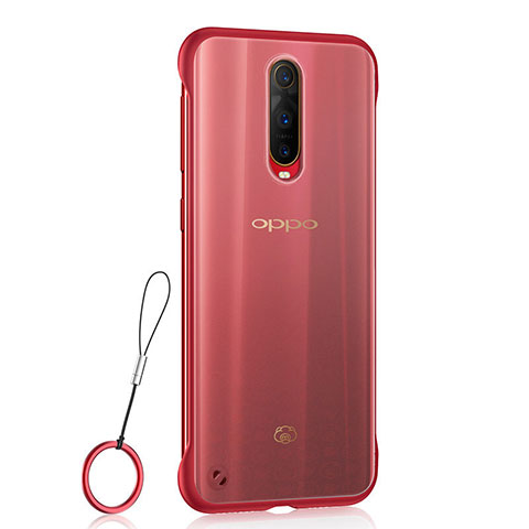 Coque Antichocs Rigide Transparente Crystal Etui Housse S02 pour Oppo R17 Pro Rouge