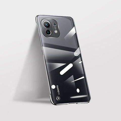 Coque Antichocs Rigide Transparente Crystal Etui Housse S02 pour Xiaomi Mi 11 Lite 5G NE Noir