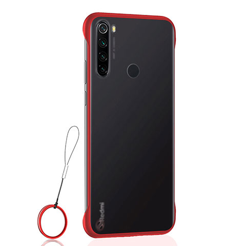 Coque Antichocs Rigide Transparente Crystal Etui Housse S02 pour Xiaomi Redmi Note 8T Rouge