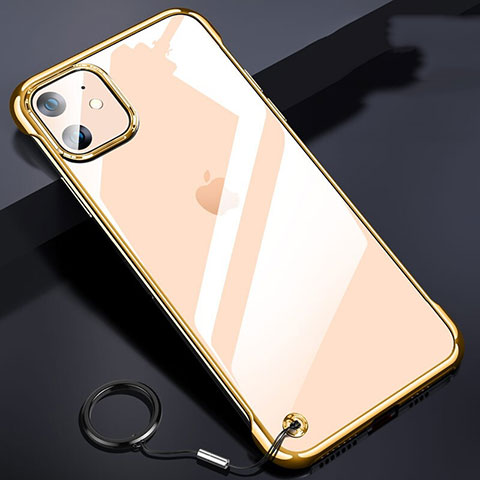 Coque Antichocs Rigide Transparente Crystal Etui Housse S03 pour Apple iPhone 11 Or