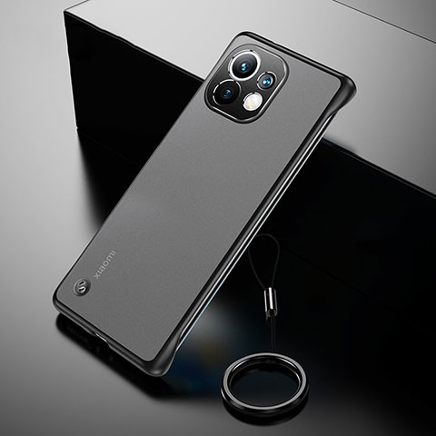 Coque Antichocs Rigide Transparente Crystal Etui Housse S03 pour Xiaomi Mi 11 Lite 5G Noir