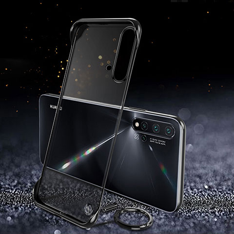 Coque Antichocs Rigide Transparente Crystal Etui Housse S04 pour Huawei Nova 5 Noir