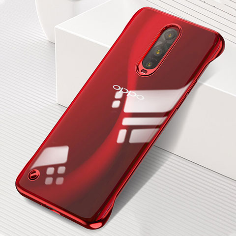 Coque Antichocs Rigide Transparente Crystal Etui Housse S04 pour Oppo R17 Pro Rouge