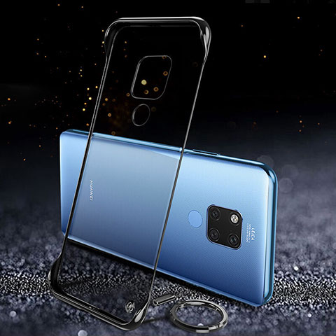 Coque Antichocs Rigide Transparente Crystal Etui Housse S05 pour Huawei Mate 20 X 5G Noir