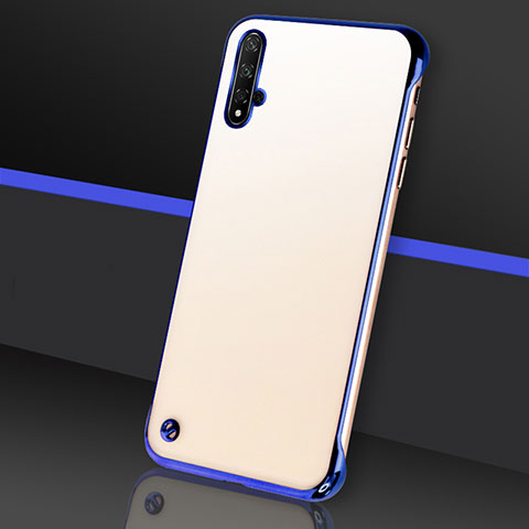 Coque Antichocs Rigide Transparente Crystal Etui Housse S05 pour Huawei Nova 5 Bleu