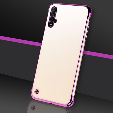 Coque Antichocs Rigide Transparente Crystal Etui Housse S05 pour Huawei Nova 5 Pro Violet