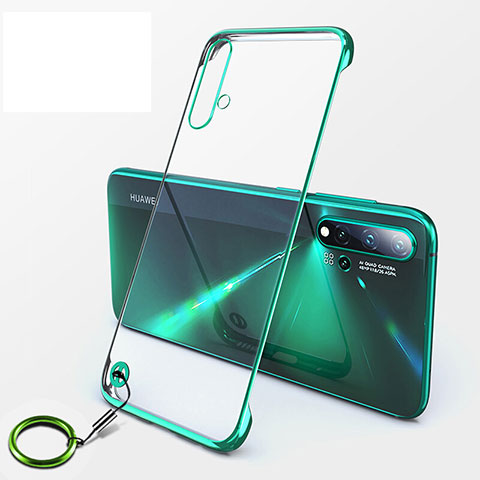 Coque Antichocs Rigide Transparente Crystal Etui Housse S06 pour Huawei Nova 5 Pro Vert