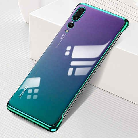 Coque Antichocs Rigide Transparente Crystal Etui Housse S06 pour Huawei P20 Pro Vert