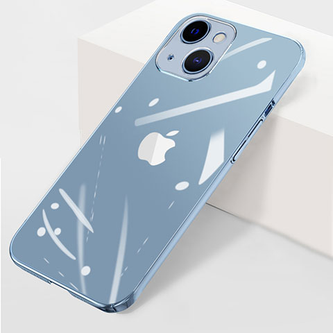 Coque Antichocs Rigide Transparente Crystal Etui Housse WT1 pour Apple iPhone 15 Bleu Ciel