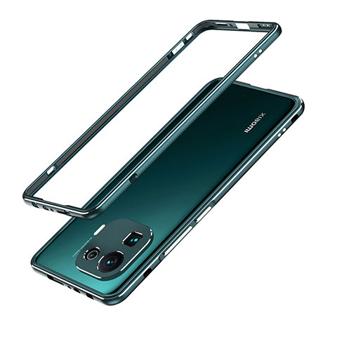 Coque Bumper Luxe Aluminum Metal Etui A01 pour Xiaomi Mi 11 Pro 5G Vert