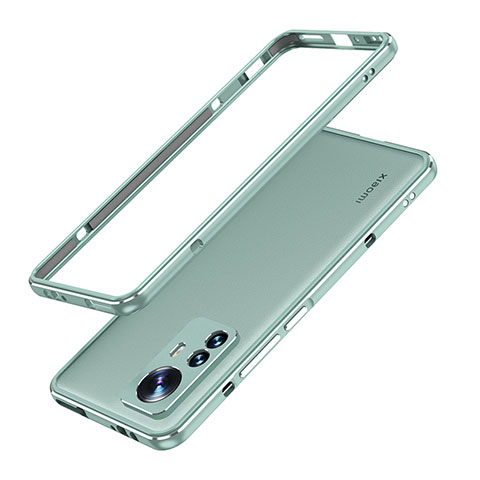 Coque Bumper Luxe Aluminum Metal Etui A01 pour Xiaomi Mi 12S Pro 5G Vert