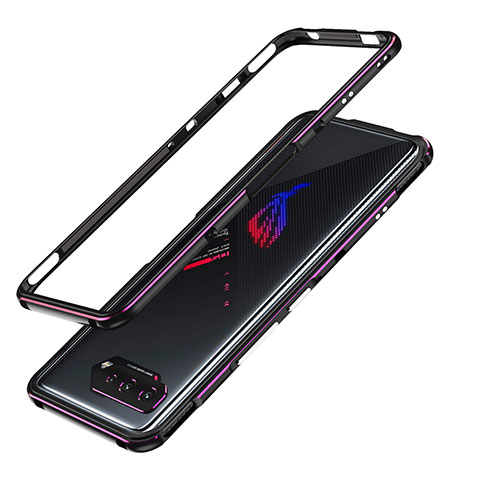 Coque Bumper Luxe Aluminum Metal Etui JZ1 pour Asus ROG Phone 5 Ultimate Violet