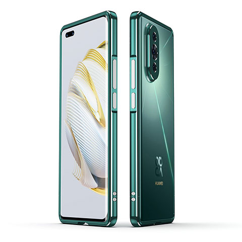 Coque Bumper Luxe Aluminum Metal Etui JZ1 pour Huawei Nova 10 Pro Vert