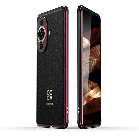 Coque Bumper Luxe Aluminum Metal Etui JZ2 pour Huawei Nova 11 Pro Rouge et Noir