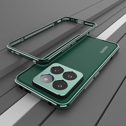 Coque Bumper Luxe Aluminum Metal Etui JZ2 pour Xiaomi Mi 14 Pro 5G Vert