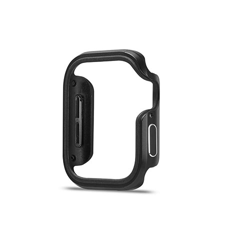 Coque Bumper Luxe Aluminum Metal Etui pour Apple iWatch 5 40mm Noir