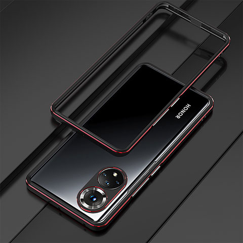 Coque Bumper Luxe Aluminum Metal Etui pour Huawei Nova 9 Pro Rouge et Noir