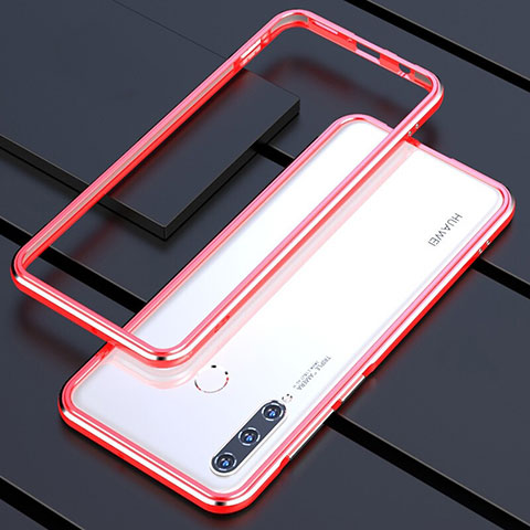 Coque Bumper Luxe Aluminum Metal Etui pour Huawei P30 Lite XL Or Rose